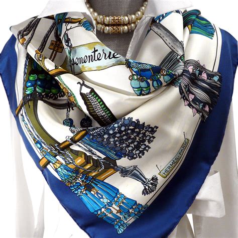 blue silk scarf hermes|Hermes silk scarf for sale.